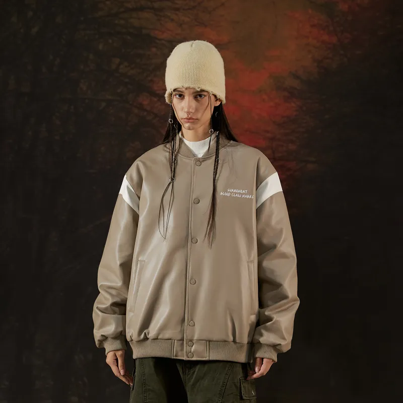Suamoment Fall And Winter American Trendy Couple Baseball Jacket Casual Puffer Jacket Unisex-2