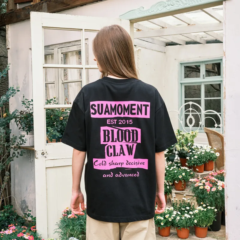 Suamoment Casual Loose Fit T Shirt With Half Sleeves Unisex-2
