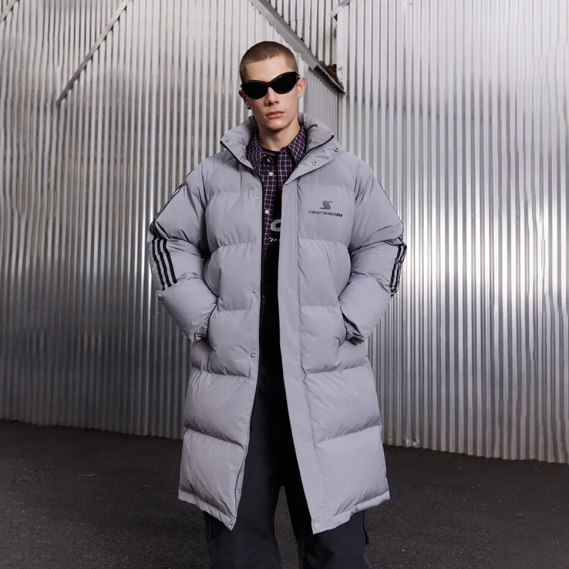 Suamoment White Duck Down Warm Loose Fit Winter Versatile Coat Unisex-10