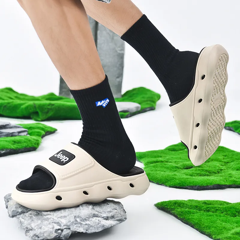 Jeep Quick Dry Slide Slippers Unisex Black-11