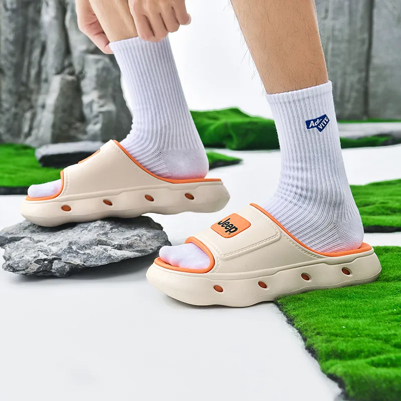 Jeep Quick Dry Slide Slippers Unisex Black-17
