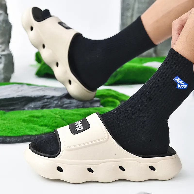 Jeep Quick Dry Slide Slippers Unisex Black-10
