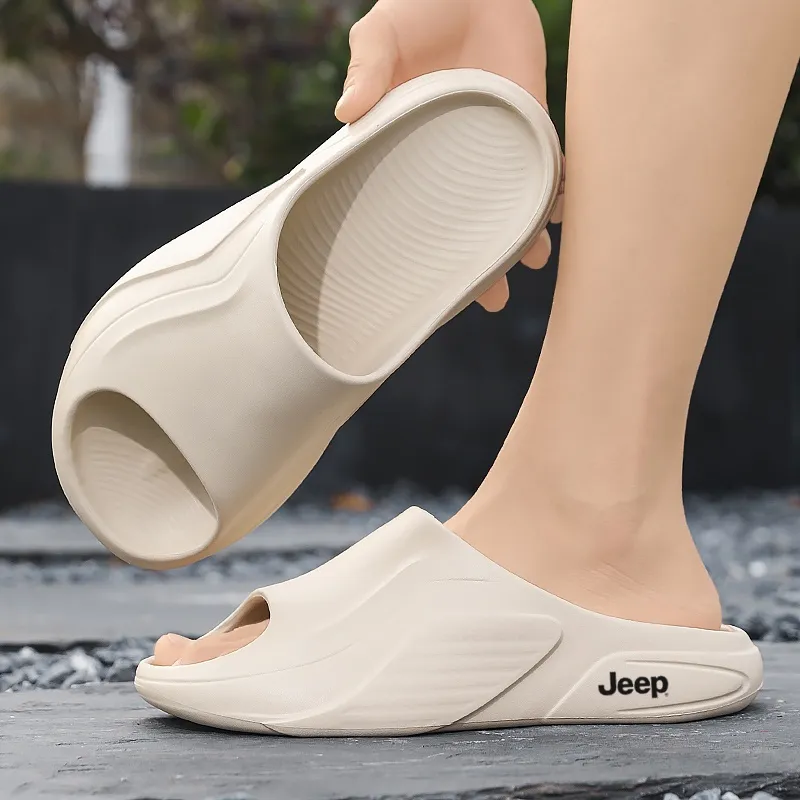 Jeep Slide Slippers Men Black-9