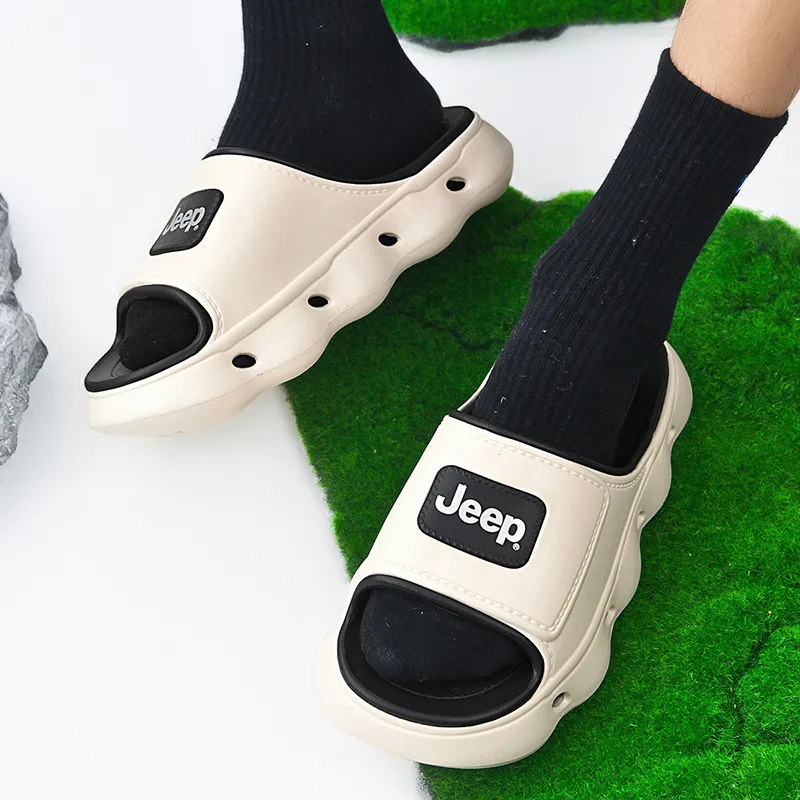 Jeep Quick Dry Slide Slippers Unisex Black-9