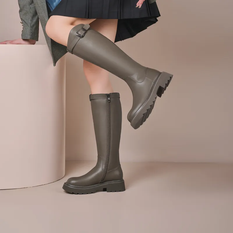 GEMEIQ Knee high Boots 4cm Women's-10