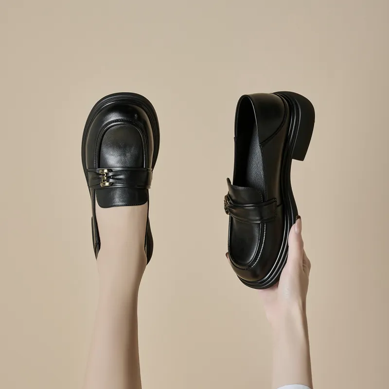 GEMEIQ Loafers Women's Black/Burgundy/Ecru-2