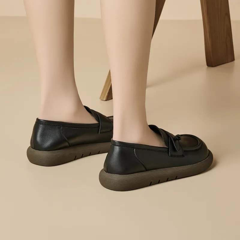 GEMEIQ Loafers Women's Black/Beige-3
