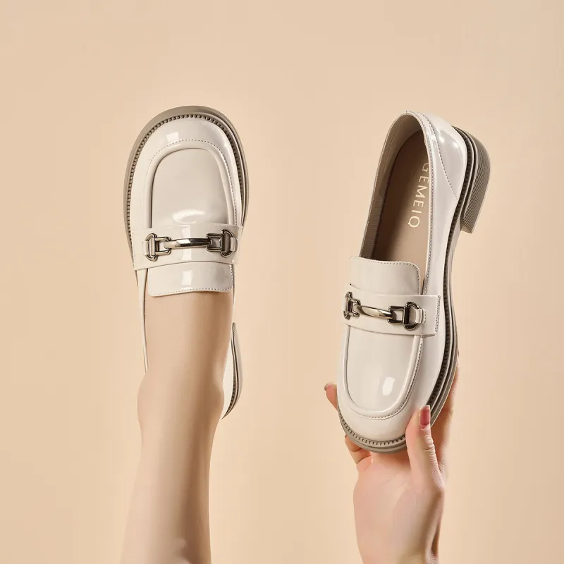 GEMEIQ Loafers Women's Black/Beige-10