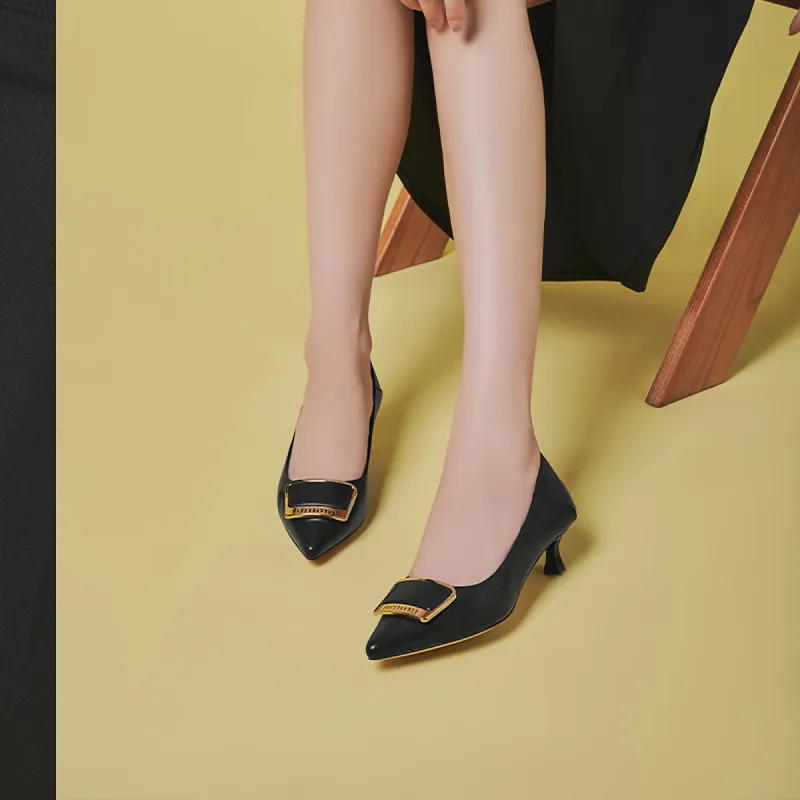 GEMEIQ Slim Heel High Heels 4.6cm Women's-5