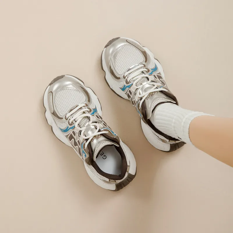 GEMEIQ Cushioning, Slip Resistant, Abrasion Resistant, Breathable Chunky Sneakers Women's-13