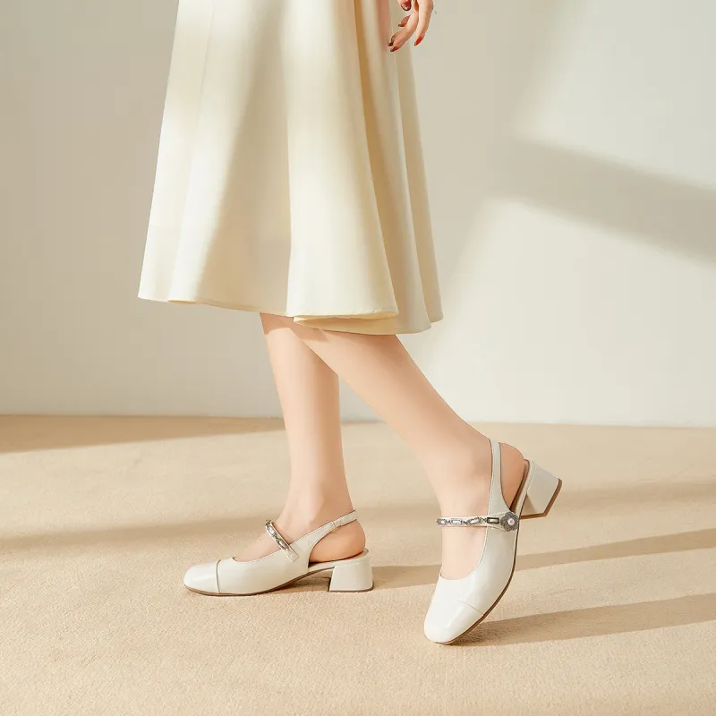 GEMEIQ Chunky Heel High Heels Women's-12
