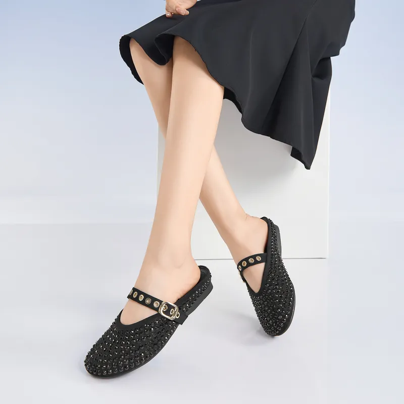 GEMEIQ Abrasion Resistant Slip Resistant Wrap toe Slippers Women's-2