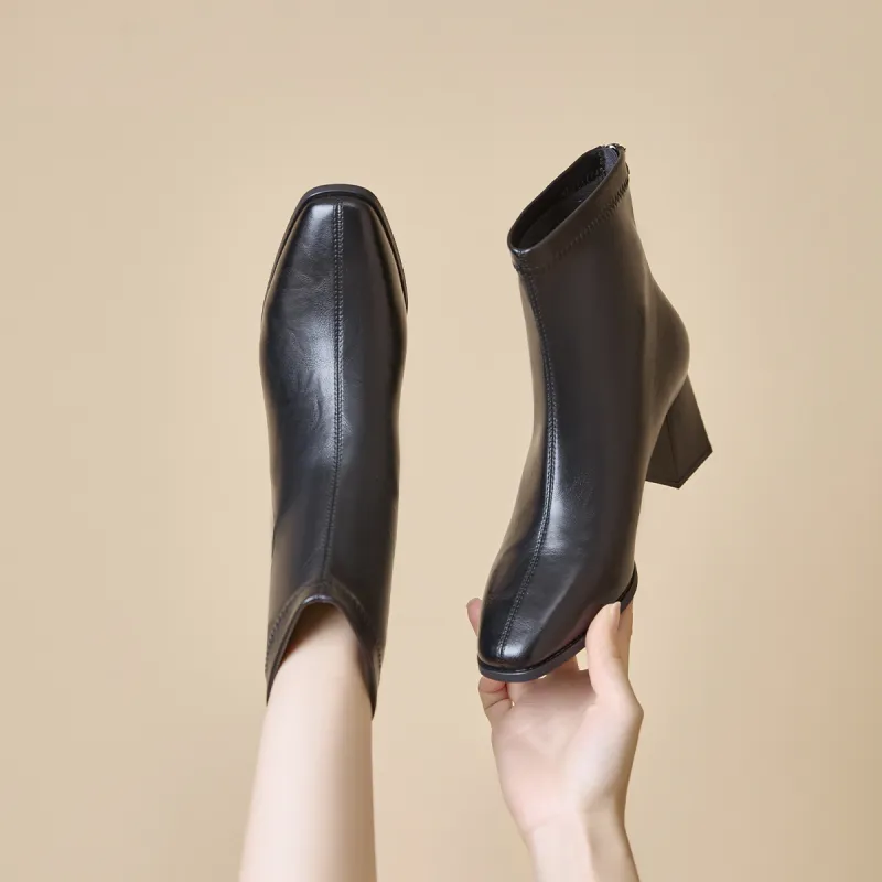 GEMEIQ Ankle Boots Women's Black/Brown-3