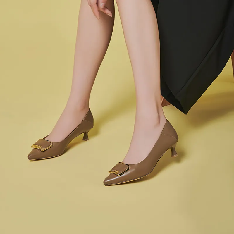 GEMEIQ Slim Heel High Heels 4.6cm Women's-17