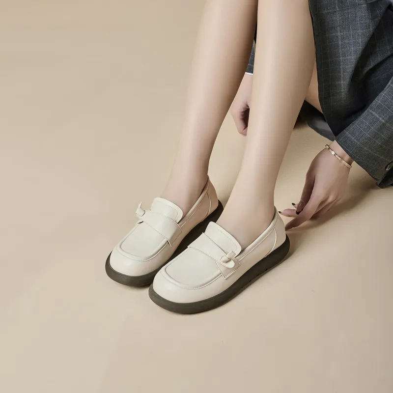 GEMEIQ Loafers Women's Black/Beige-13