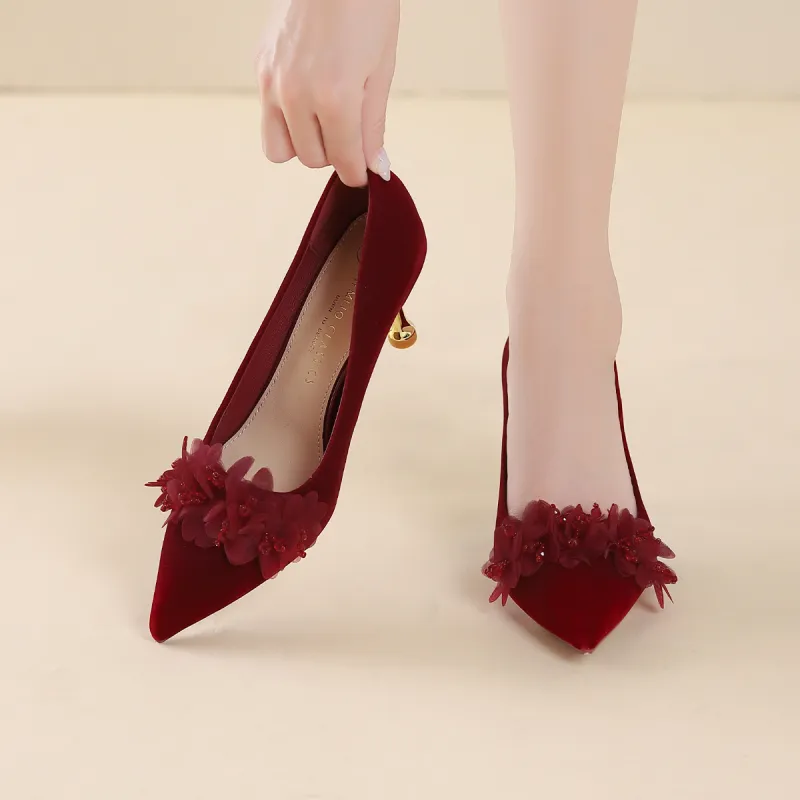GEMEIQ Slim Heel High Heels Women's-3