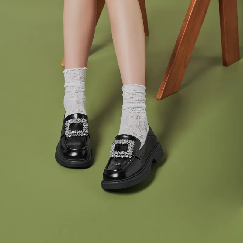 GEMEIQ Loafers Women's Black/Ecru-4