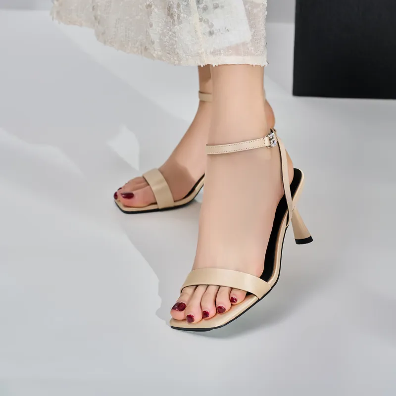 GEMEIQ One Strap Sandals 8cm Women's-20