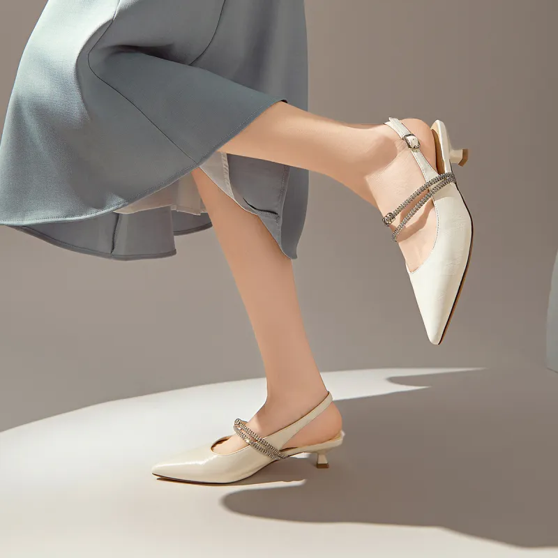 GEMEIQ Slim Heel High Heels 4.5cm Women's-3