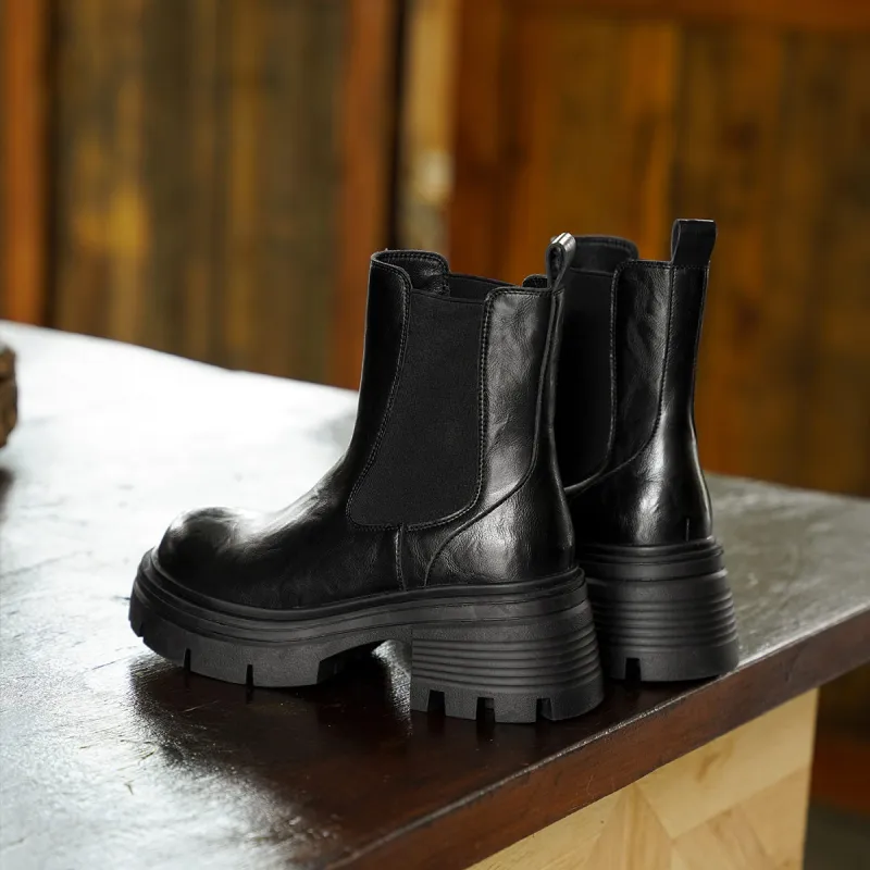 GEMEIQ Crew Chelsea Boots Women's Black-7