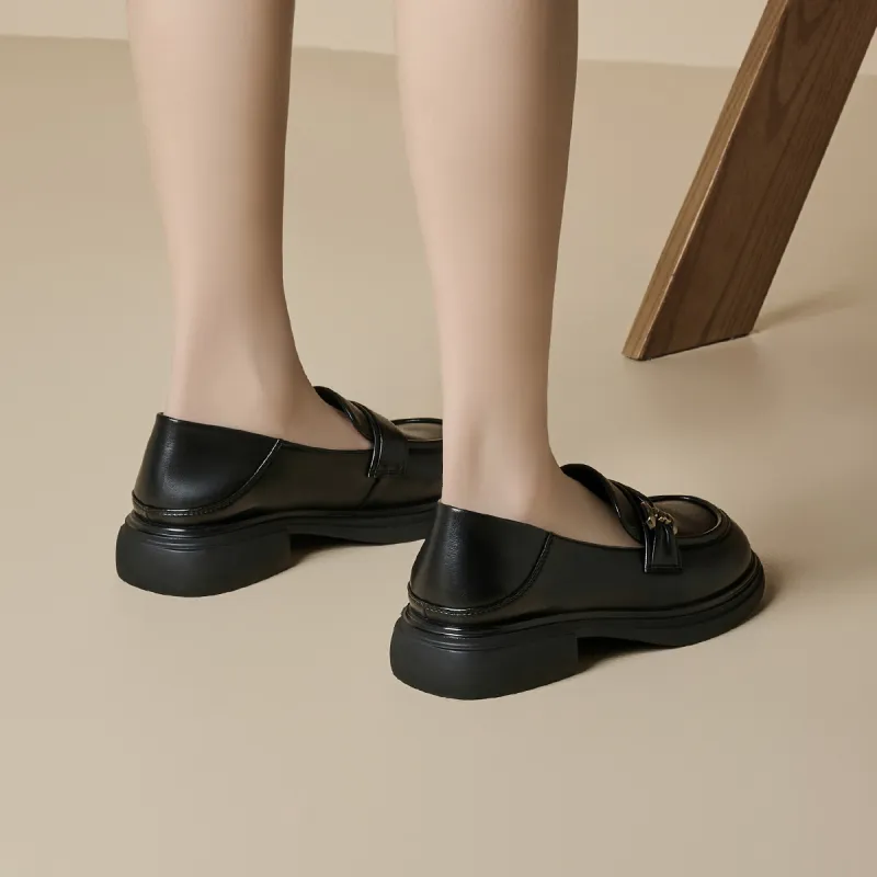 GEMEIQ Loafers Women's Black/Burgundy/Ecru-3