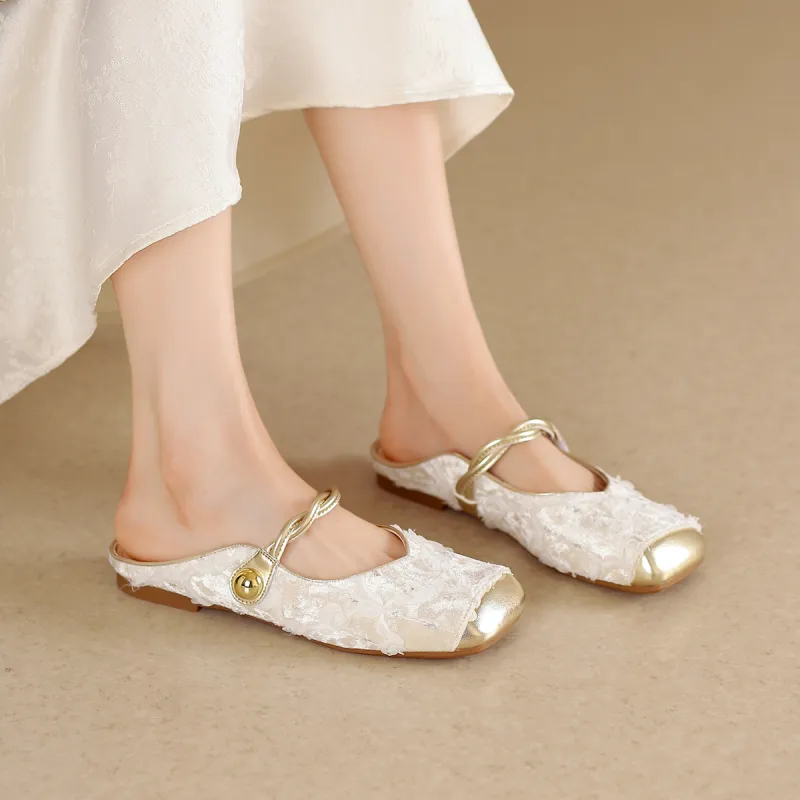 GEMEIQ Quiet Odor Resistant Slip Resistant Wrap toe Slippers Women's-2