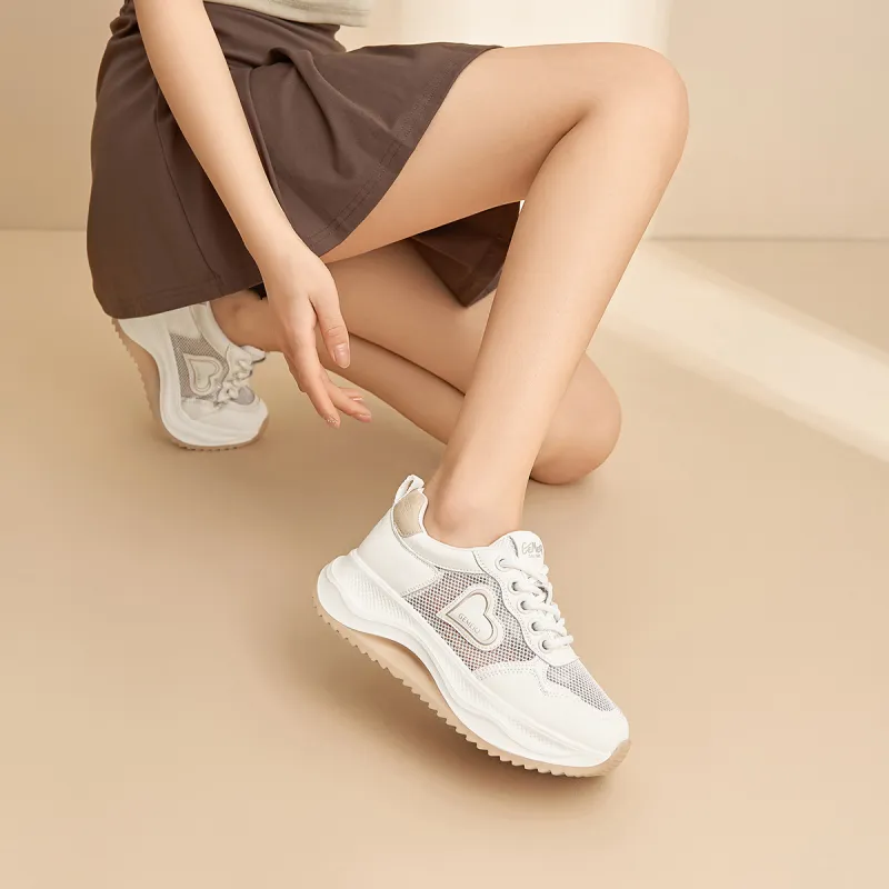 GEMEIQ Breathable Coverage Low Top Chunky Sneakers Women's-2