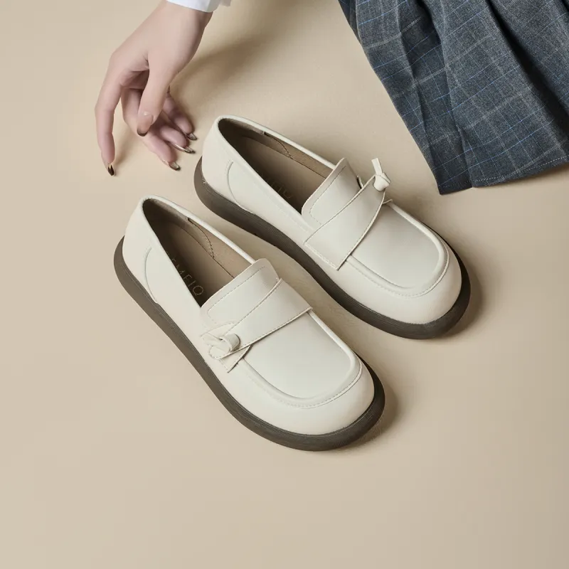 GEMEIQ Loafers Women's Black/Beige-12