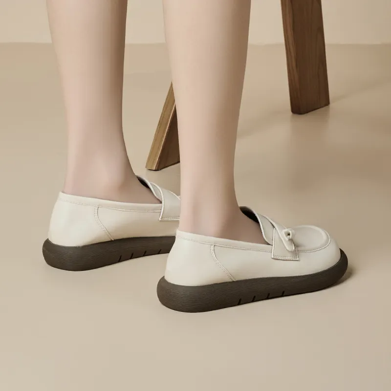 GEMEIQ Loafers Women's Black/Beige-11