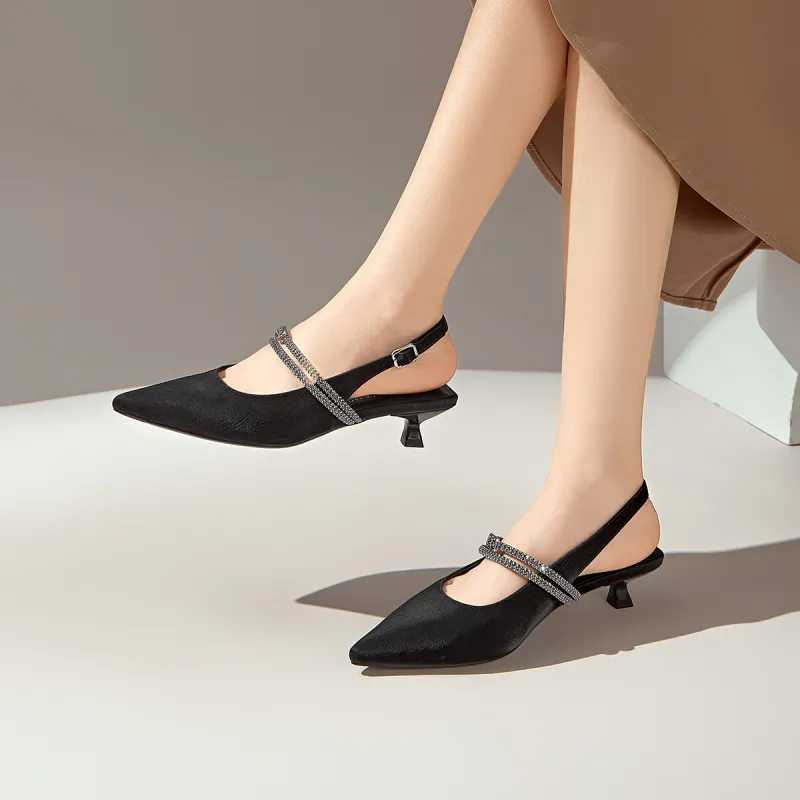 GEMEIQ Slim Heel High Heels 4.5cm Women's-10