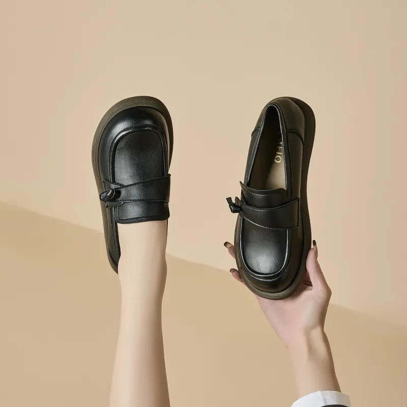 GEMEIQ Loafers Women's Black/Beige-2