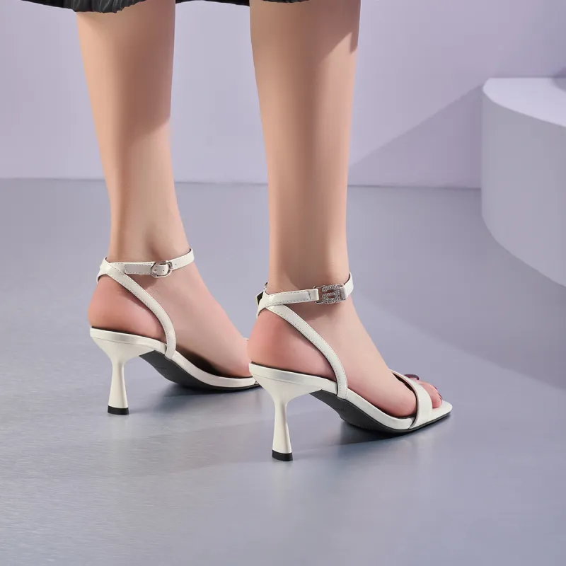 GEMEIQ One Strap Sandals 8cm Women's-9