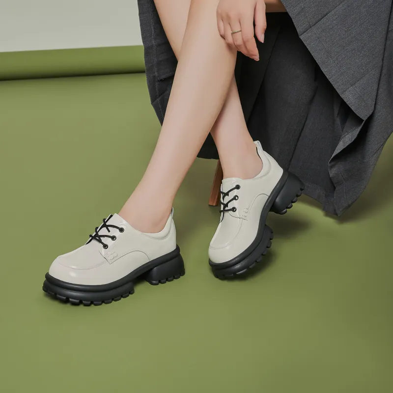 GEMEIQ Loafers Women's Low Top Black/Ecru-9