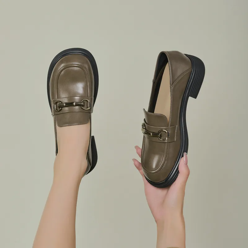 GEMEIQ Loafers Women's Black/Khaki-7