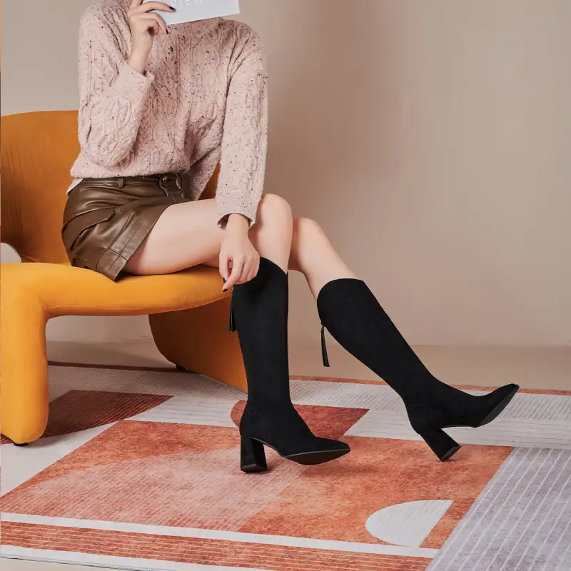 GEMEIQ Knee high Boots 7.5cm Women's-11