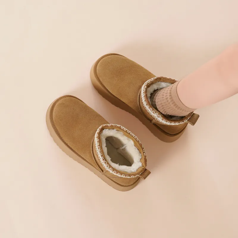 GEMEIQ Snow Boots Women's Camel/Coffee-4
