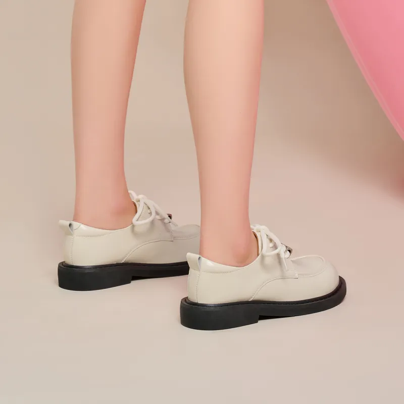 GEMEIQ Loafers Women's Low Top Black/Beige-17