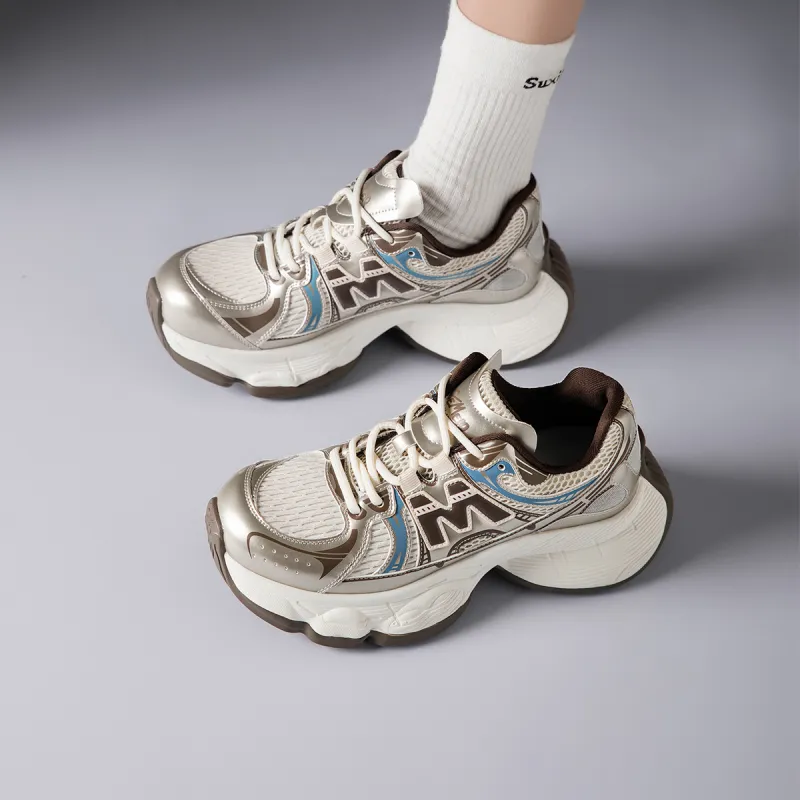 GEMEIQ Cushioning, Slip Resistant, Abrasion Resistant, Breathable Chunky Sneakers Women's-18