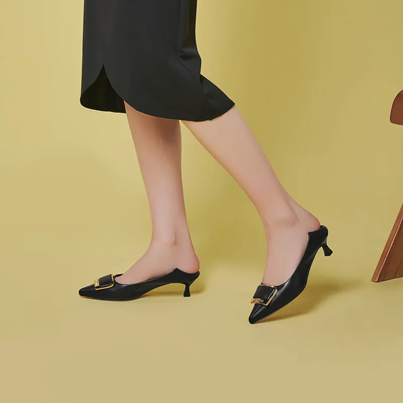 GEMEIQ Slim Heel High Heels 4.6cm Women's-4