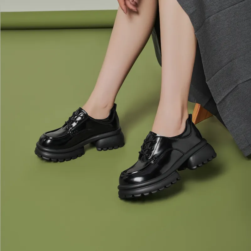GEMEIQ Loafers Women's Low Top Black/Ecru-3