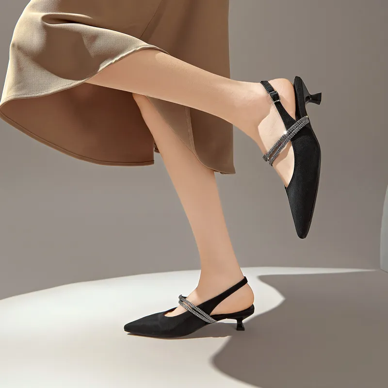 GEMEIQ Slim Heel High Heels 4.5cm Women's-11