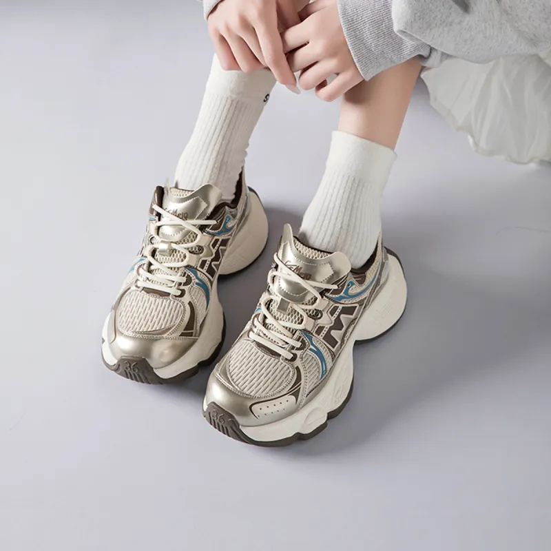 GEMEIQ Cushioning, Slip Resistant, Abrasion Resistant, Breathable Chunky Sneakers Women's-17