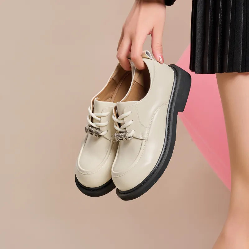 GEMEIQ Loafers Women's Low Top Black/Beige-16