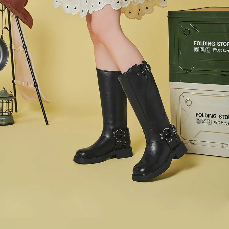 GEMEIQ Knee high Boots 4cm Women's-4