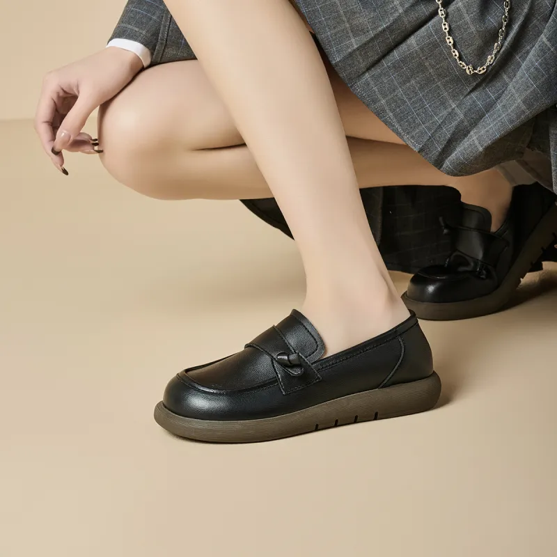 GEMEIQ Loafers Women's Black/Beige-6