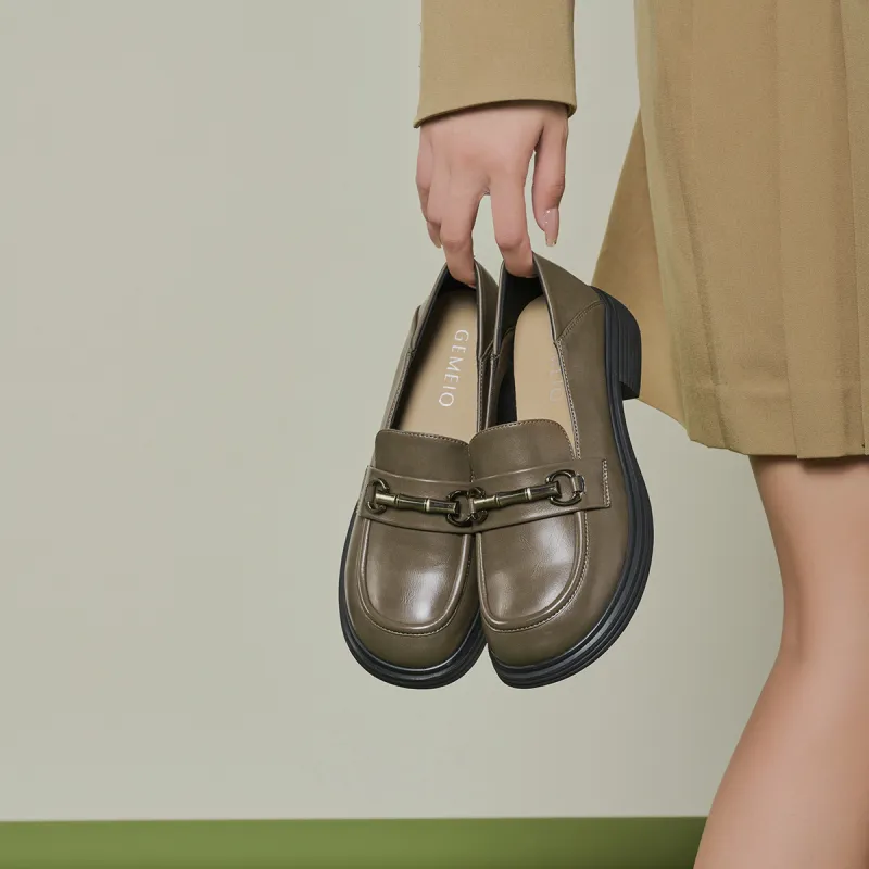 GEMEIQ Loafers Women's Black/Khaki-8