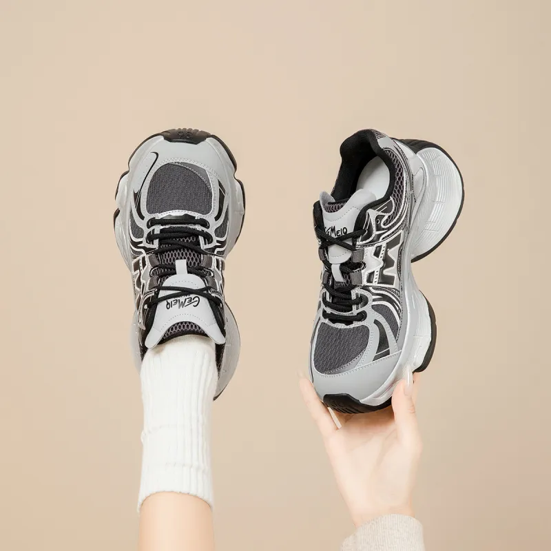 GEMEIQ Cushioning, Slip Resistant, Abrasion Resistant, Breathable Chunky Sneakers Women's-2