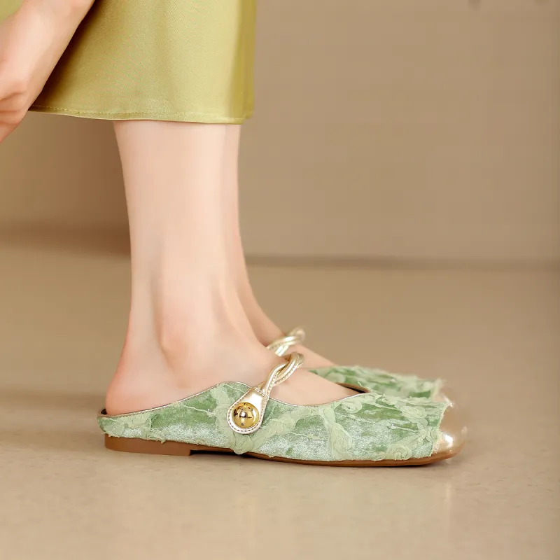 GEMEIQ Quiet Odor Resistant Slip Resistant Wrap toe Slippers Women's-14