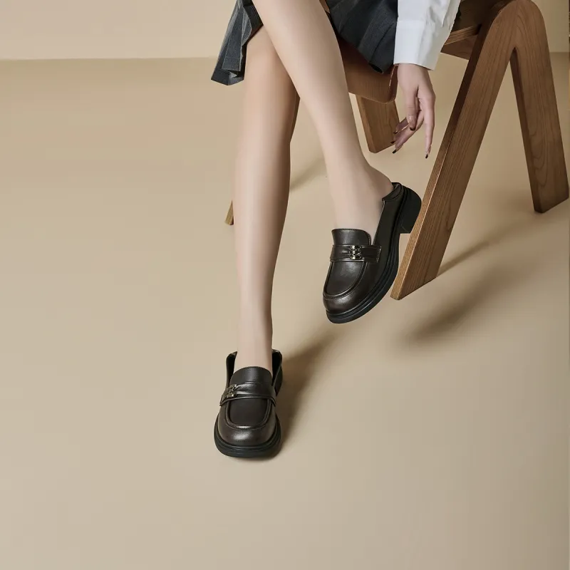 GEMEIQ Loafers Women's Black/Burgundy/Ecru-13