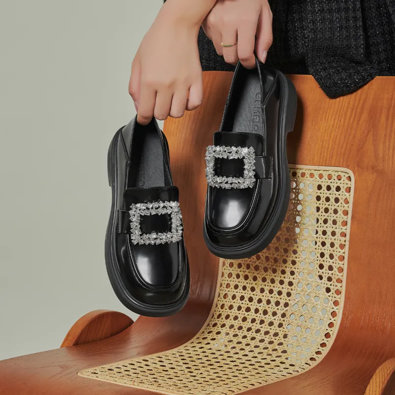 GEMEIQ Loafers Women's Black/Ecru-3